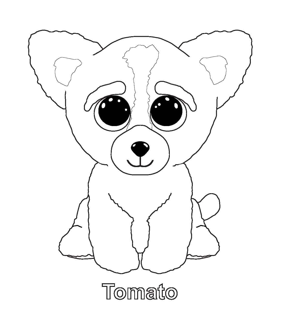 Beanie Boo yazdırmak için Boyama Sayfası