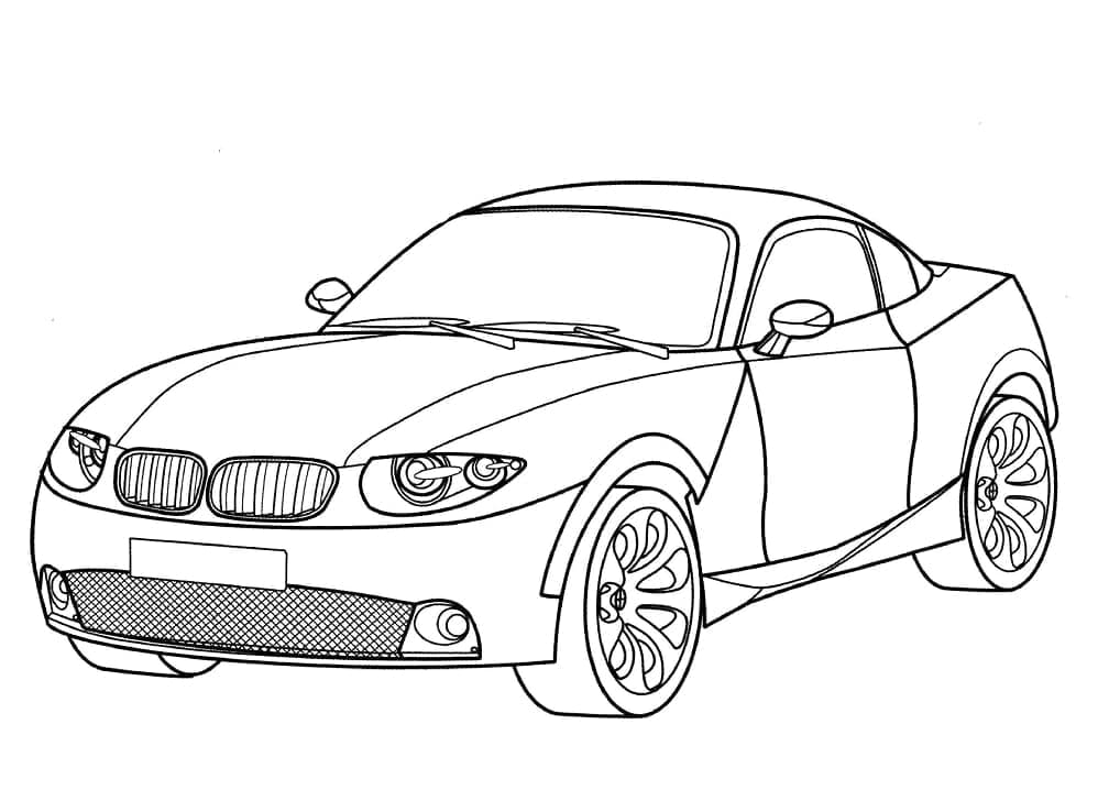 Bedava BMW çizimi Boyama Sayfası