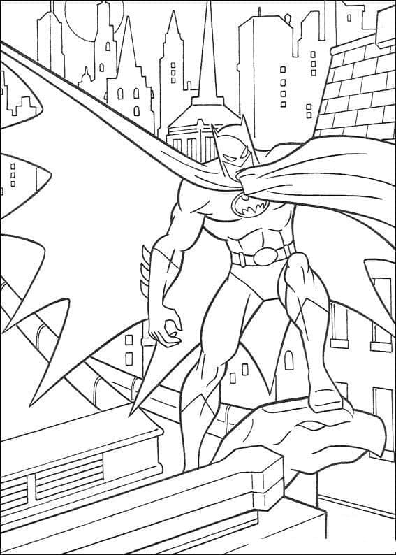 Bedava Batman Boyama Sayfası