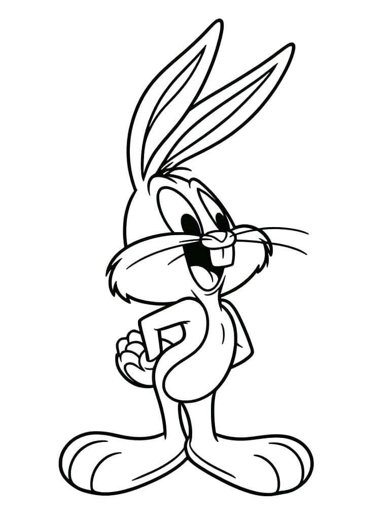 Bedava Bugs Bunny yazdırılabilir Boyama Sayfası