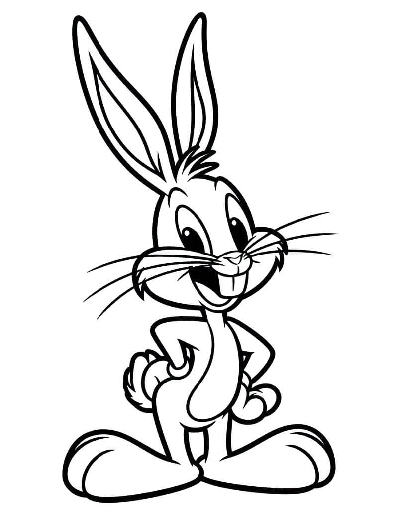Bedava Bugs Bunny yazdırmak için Boyama Sayfası