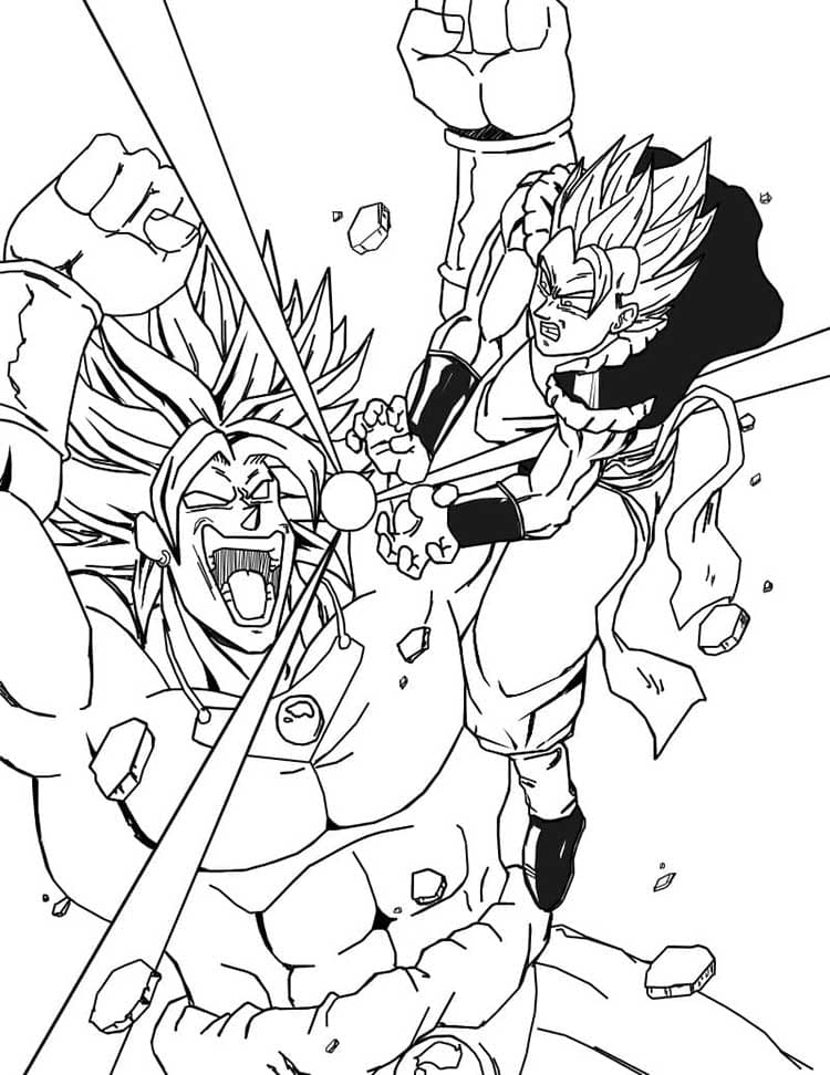 Bedava Çocuklar için Dragon Ball Z Boyama Sayfası