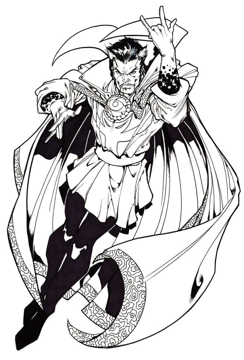 Bedava Doktor Strange Boyama Sayfası