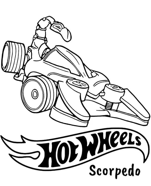 Bedava Hot Wheels boyaması Boyama Sayfası