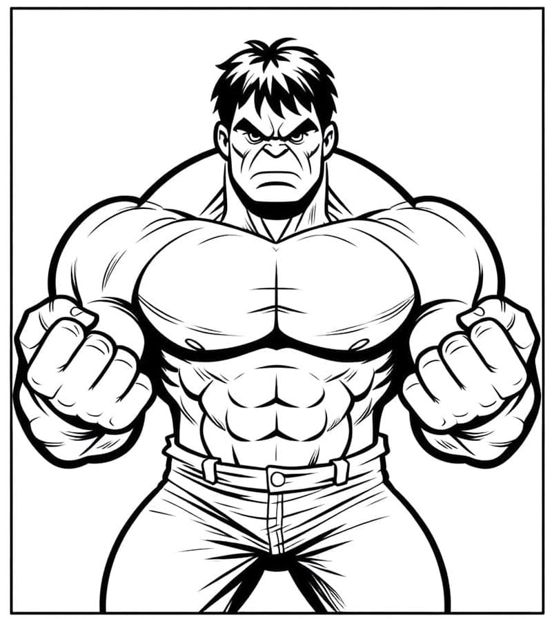 Bedava Hulk Boyama Sayfası