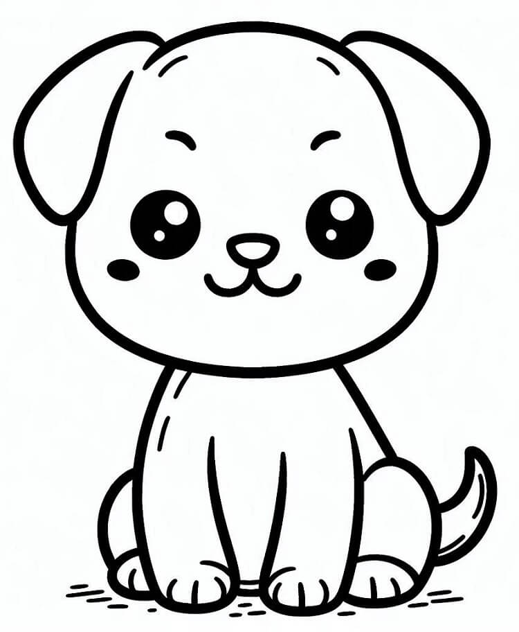 Bedava Köpek Resmi Boyama Sayfası