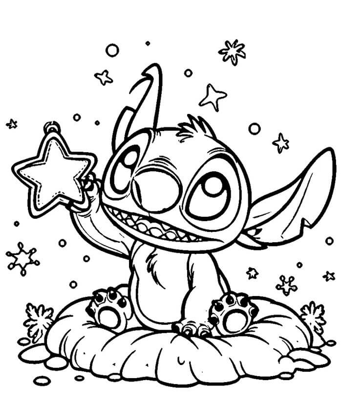 Bedava Lilo ve Stitch yazdırılabilir Boyama Sayfası