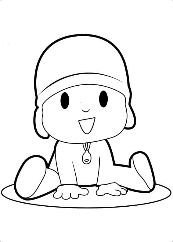 Bedava Pocoyo Görseli Boyama Sayfası