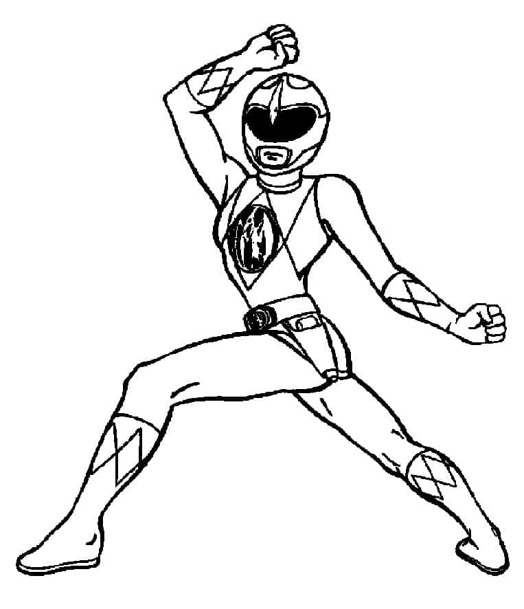 Bedava Power Rangers Görüntü Boyama Sayfası