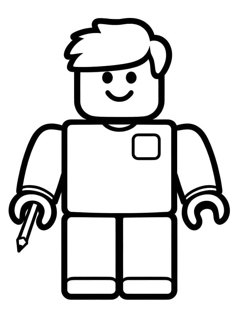 Bedava Roblox Baskısı Boyama Sayfası