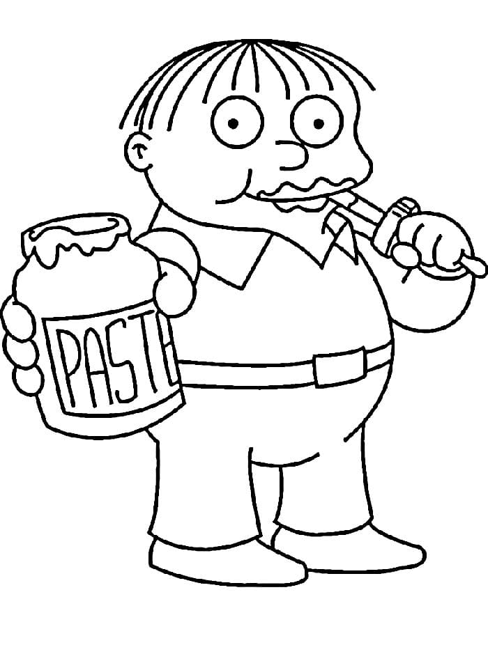 Bedava Simpsonlar Boyama Sayfası