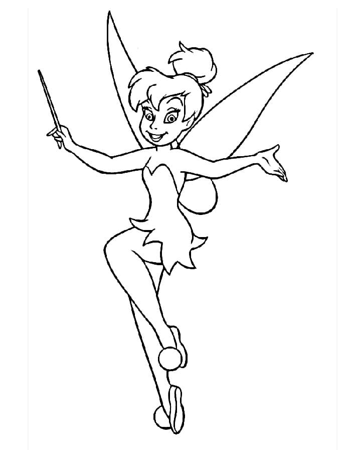 Bedava Tinkerbell Boyama Sayfası