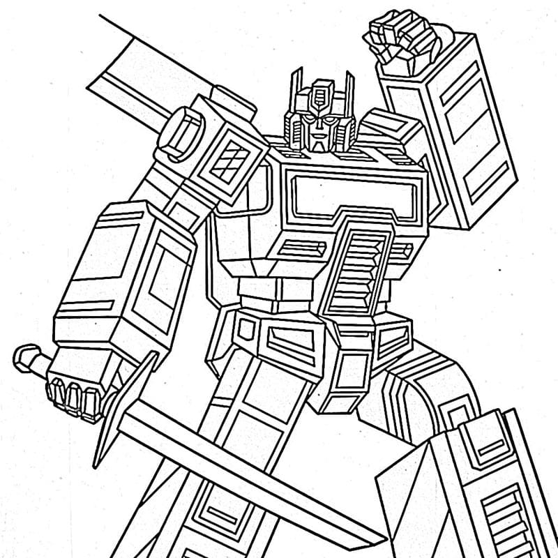 Bedava Transformers Görseli Boyama Sayfası