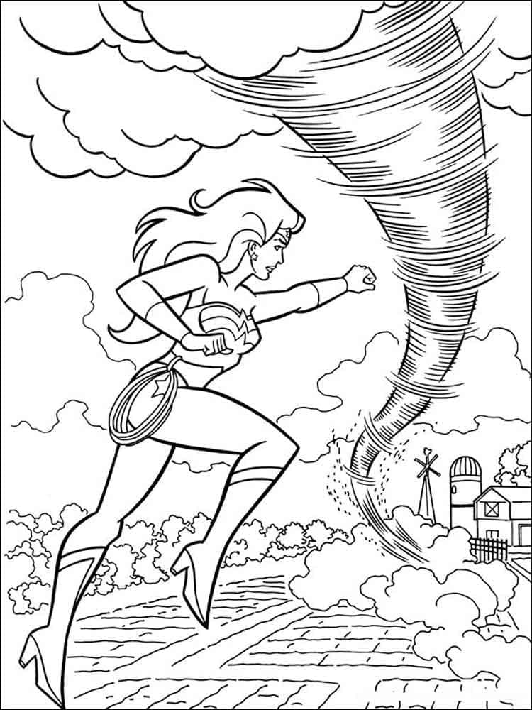 Bedava Wonder Woman Boyama Sayfası