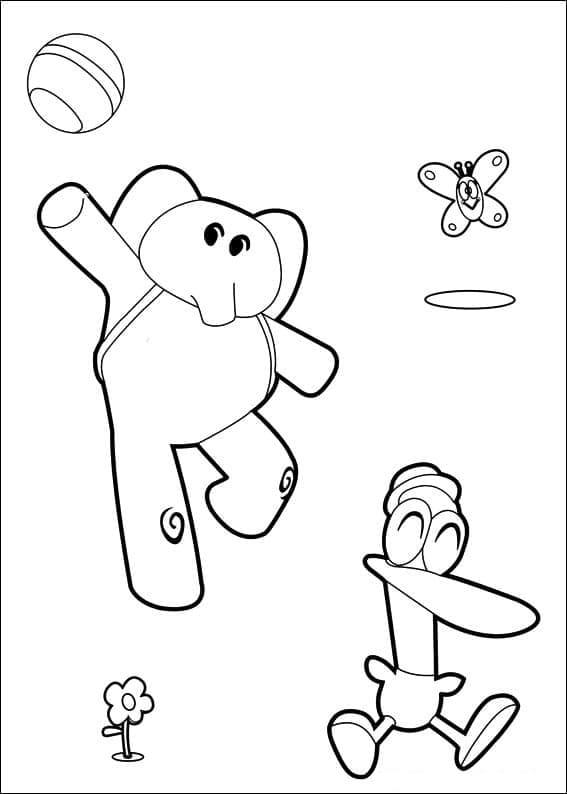 Bedava Yazdırılabilir Pocoyo Boyama Sayfası