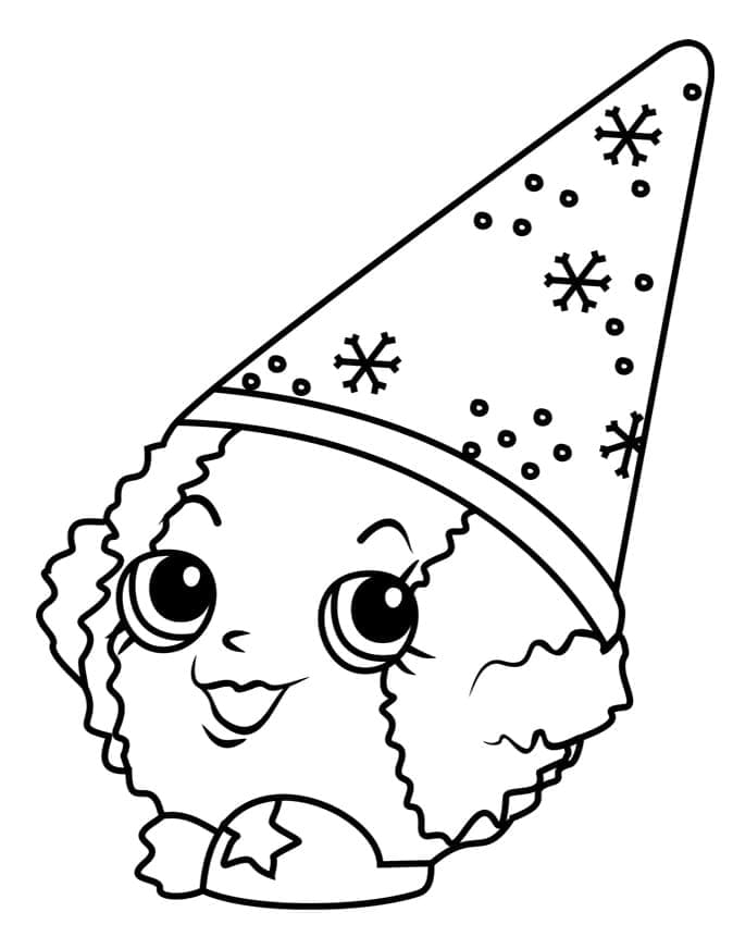Bedava Yazdırılabilir Shopkins Boyama Sayfası