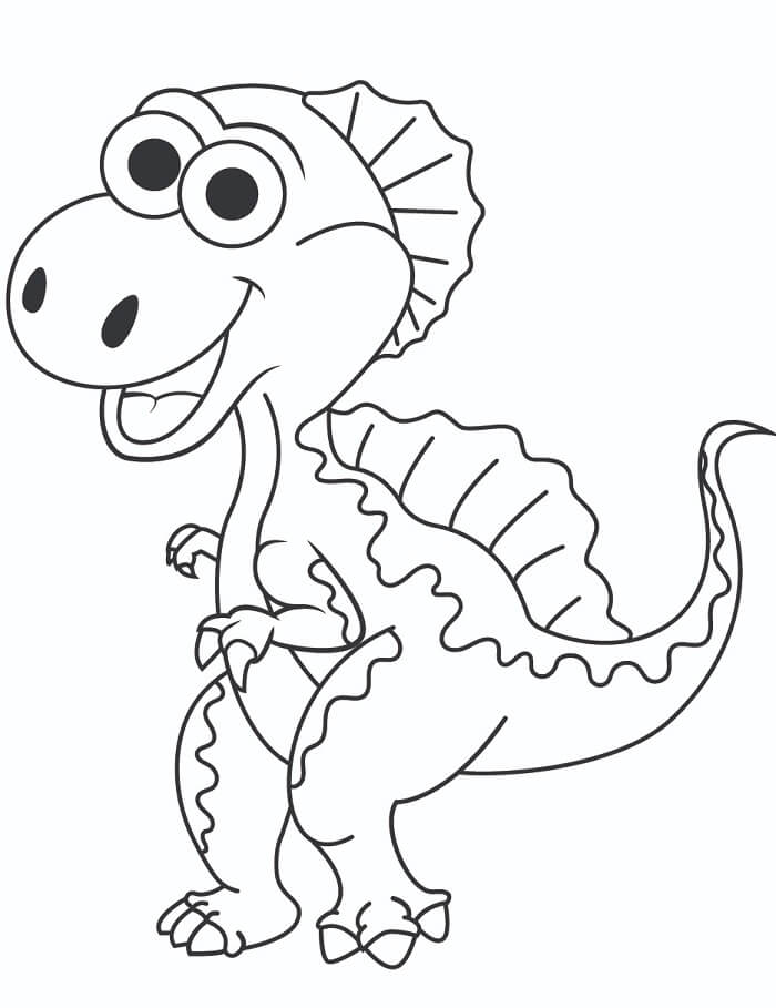 Bedava Yazdırılabilir Spinosaurus Boyama Sayfası