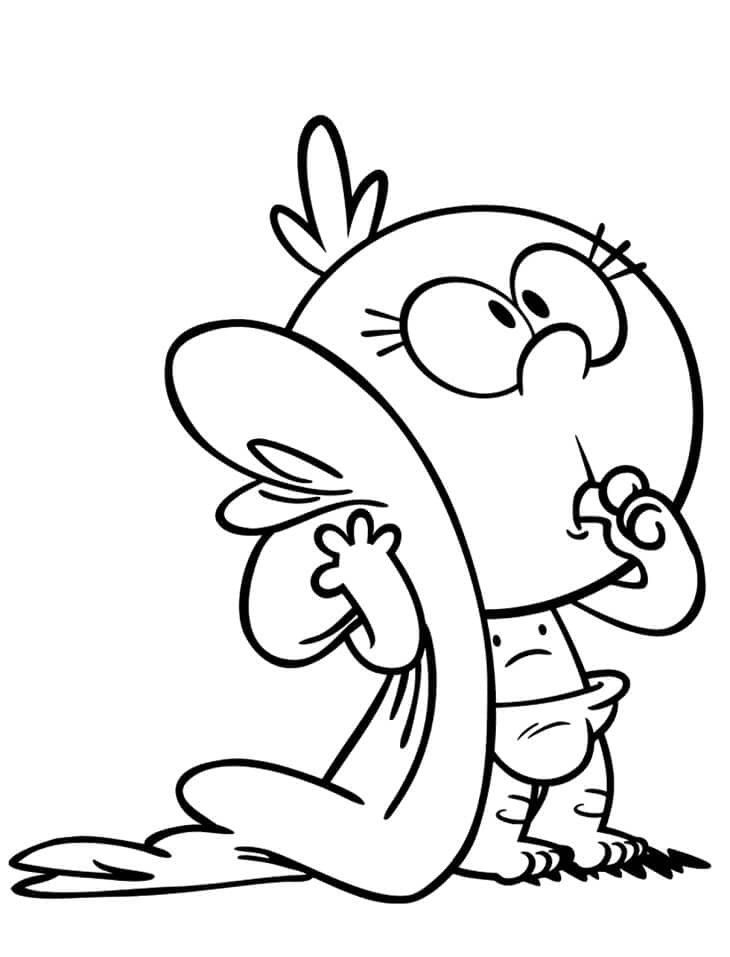Bedava Yazdırılabilir The Loud House Boyama Sayfası