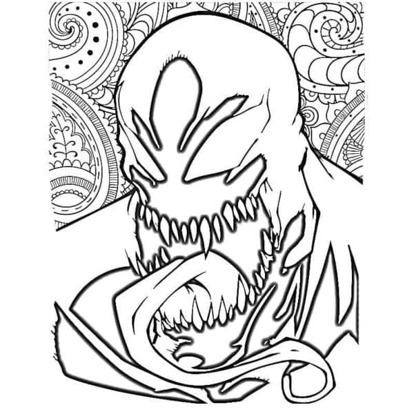 Bedava Yazdırılabilir Venom Boyama Sayfası