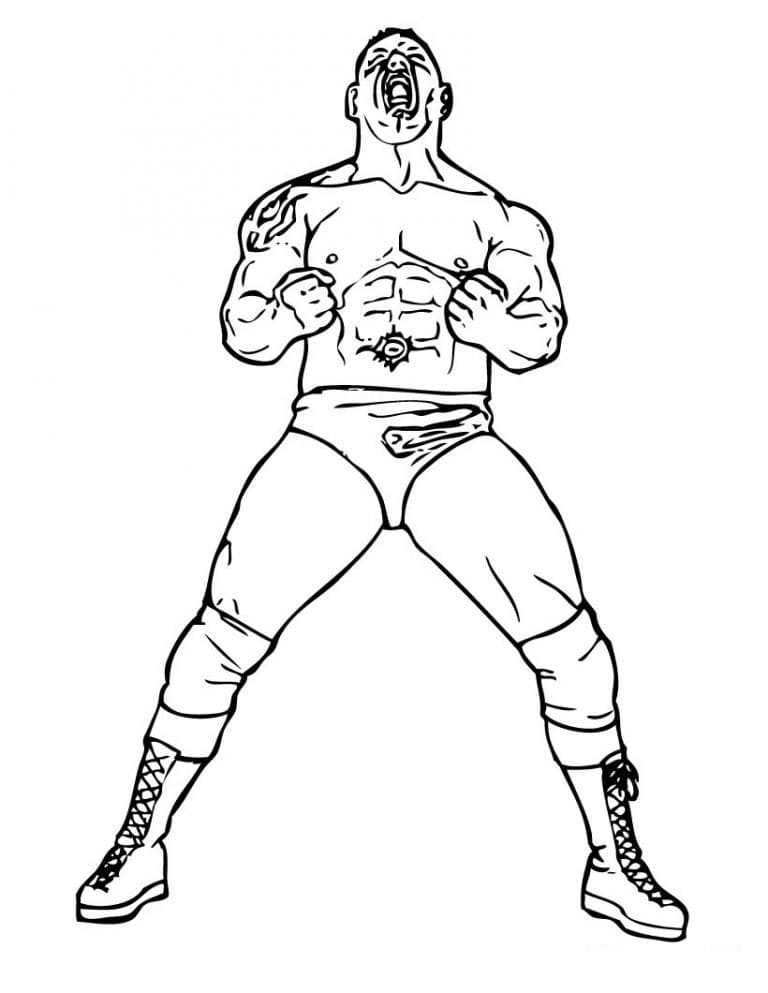 Bedava Yazdırılabilir WWE Boyama Sayfası