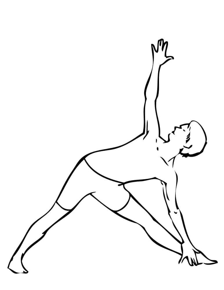 Bedava Yoga Boyama Sayfası
