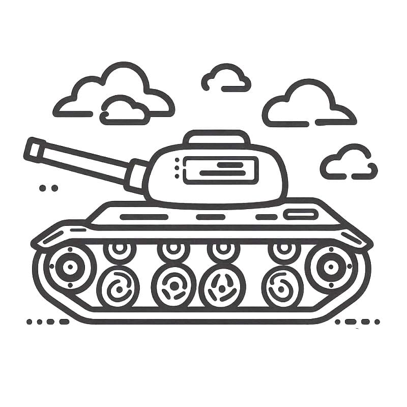 Bedava tank boyaması Boyama Sayfası