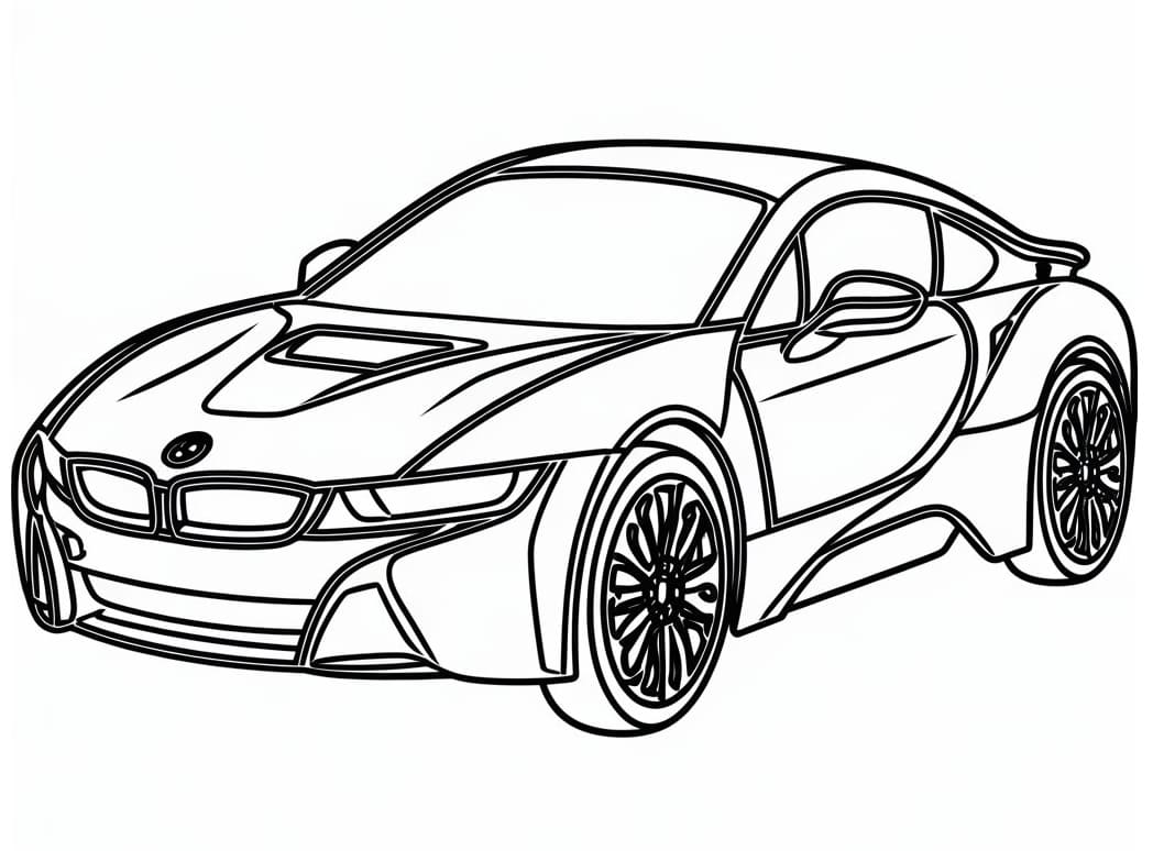 Bedava yazdırılabilir BMW çizimi Boyama Sayfası