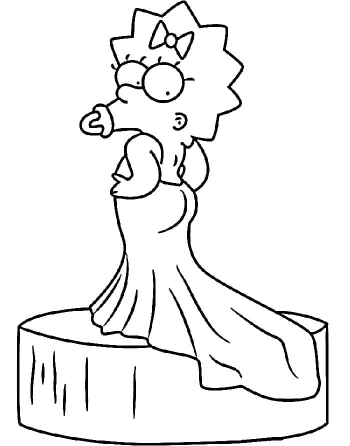 Bedava yazdırılır Simpsonlar Boyama Sayfası