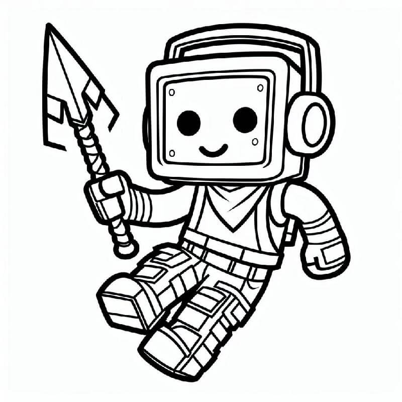 Bedelsiz Çocuklar İçin Fortnite Boyama Sayfası
