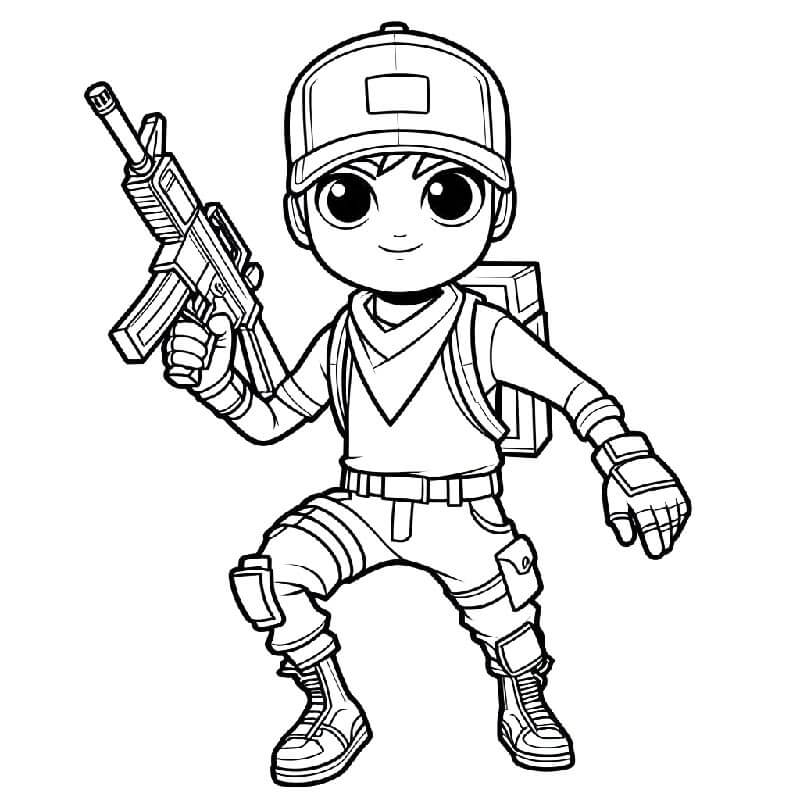 Bedelsiz Fortnite Baskısı Boyama Sayfası
