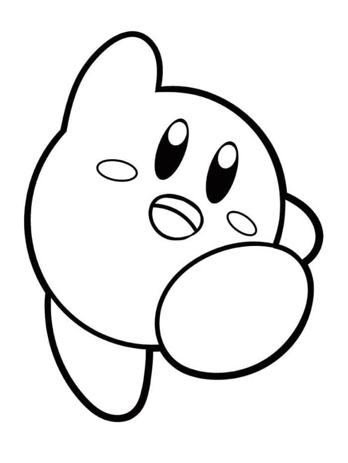 Bedelsiz Kirby Baskısı Boyama Sayfası
