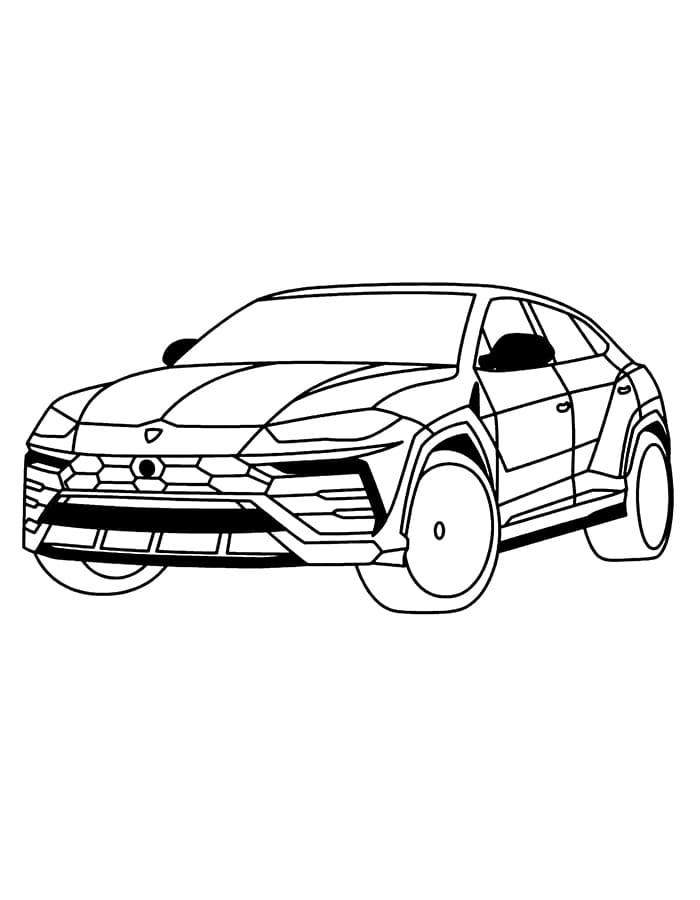 Bedelsiz Lamborghini Boyama Sayfası
