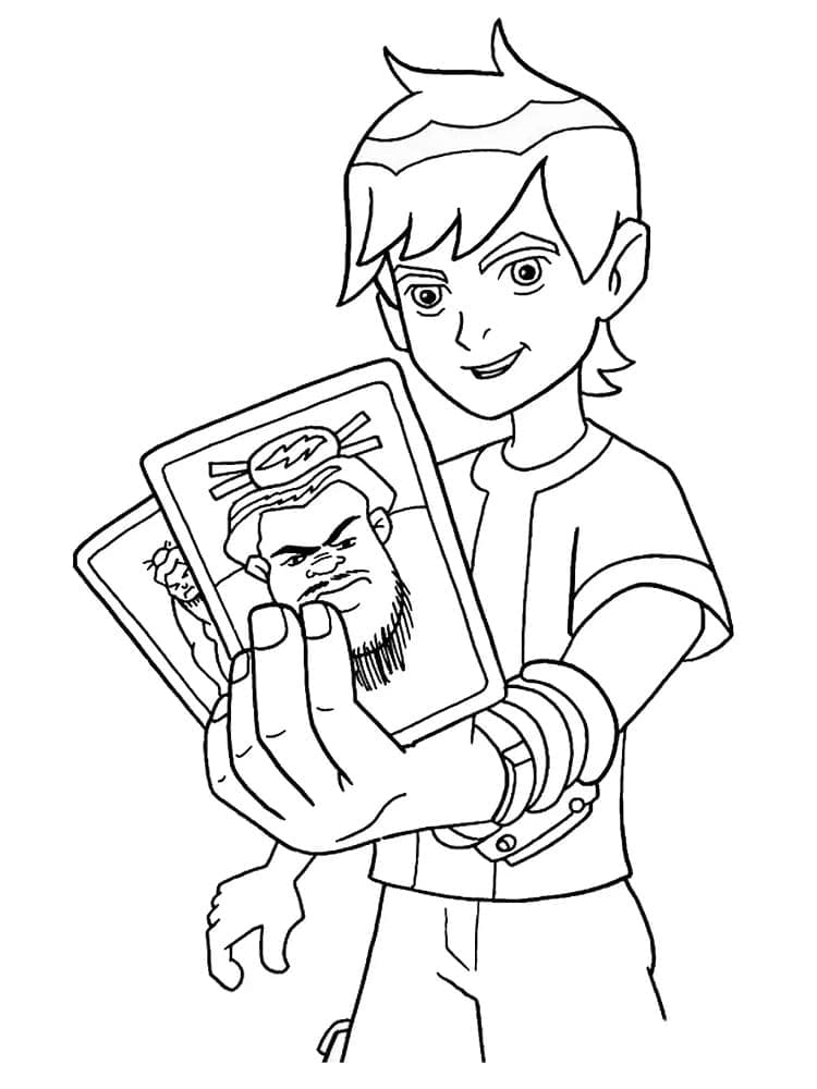 Ben 10 Yazdırılabilir Resim Boyama Sayfası