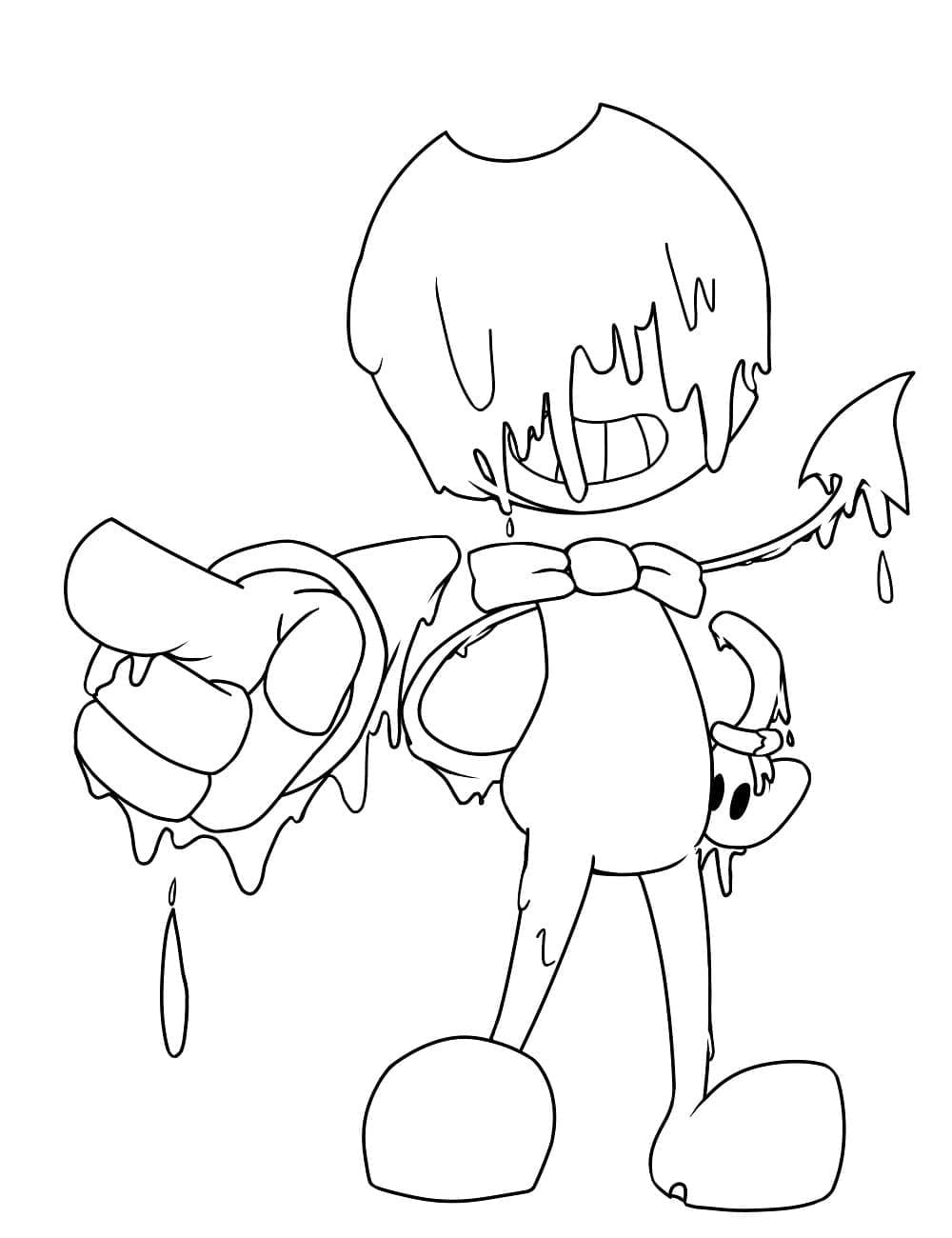 Bendy (10) Boyama Sayfası