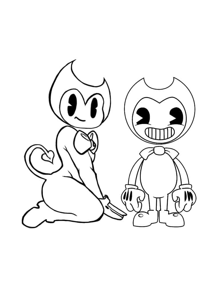 Bendy (4) Boyama Sayfası