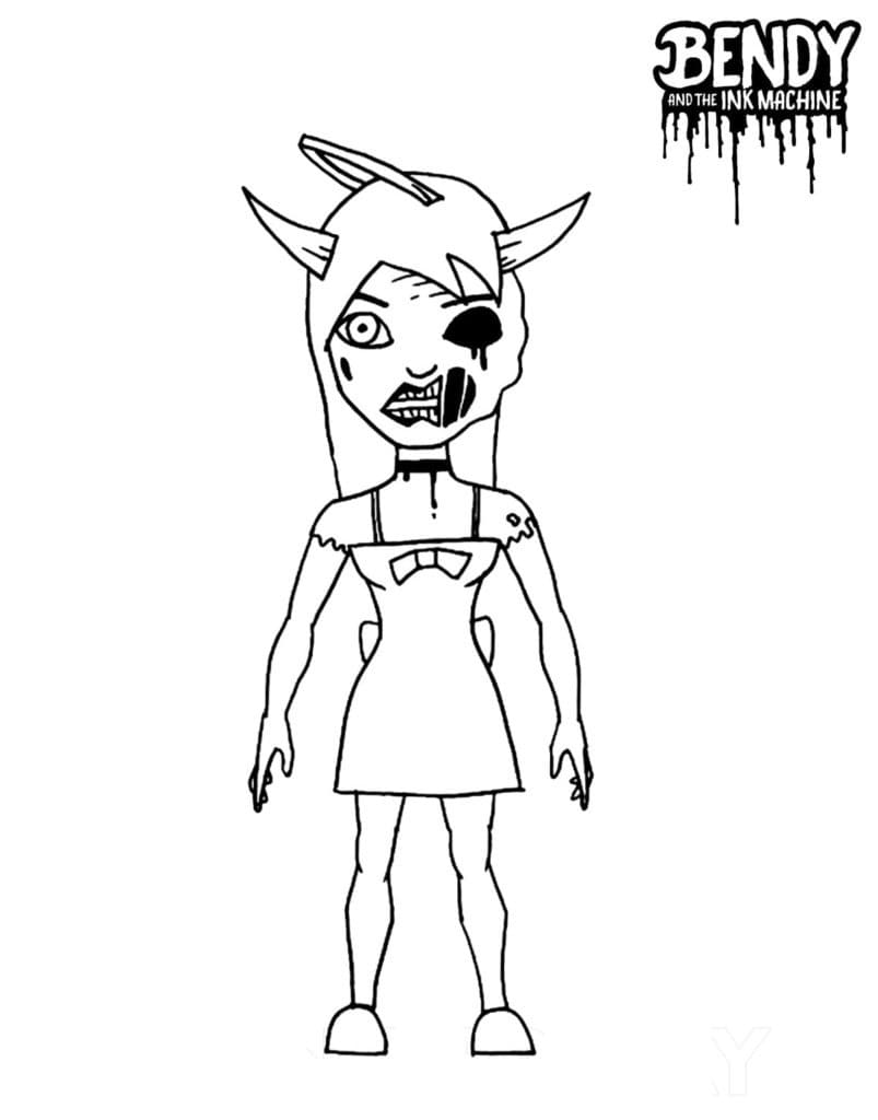 Bendy (9) Boyama Sayfası