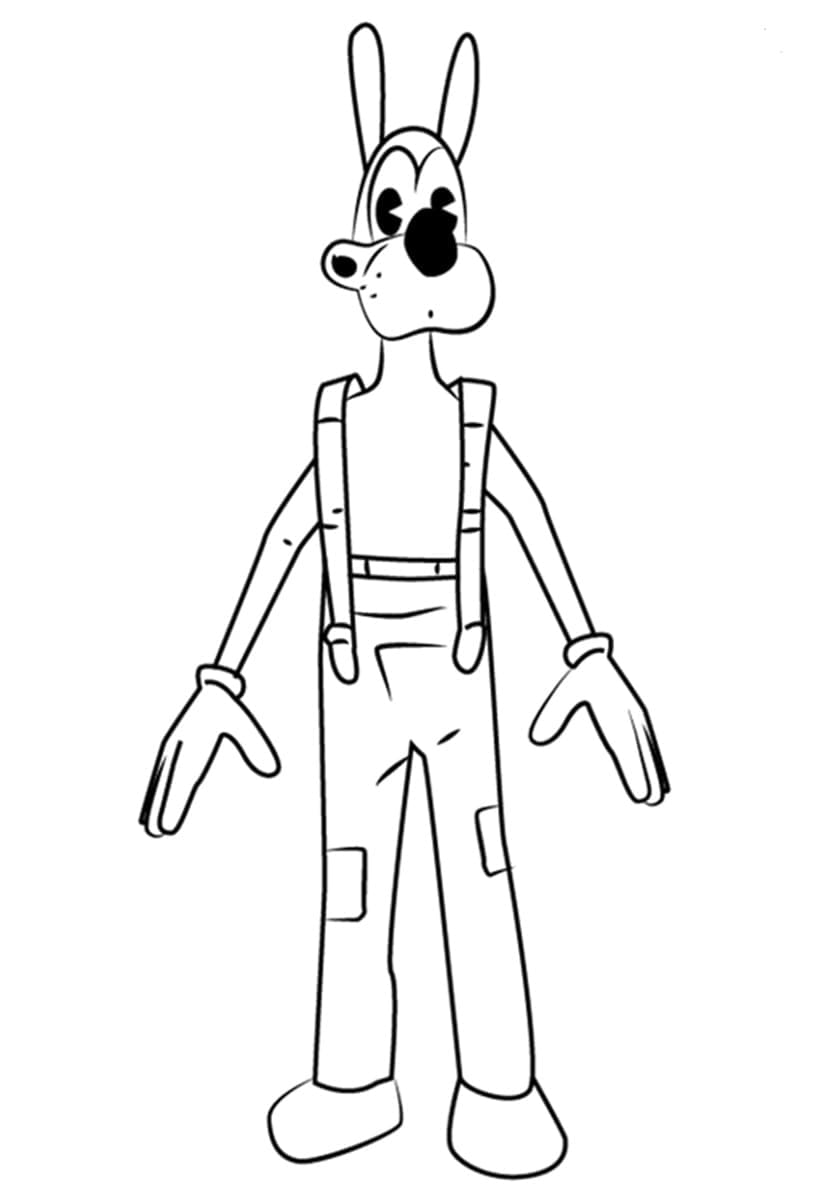 Bendy Ücretsiz Resim Boyama Sayfası