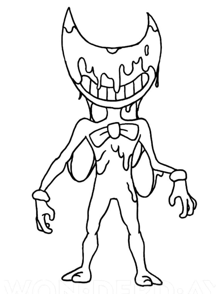 Bendy Yazdır Boyama Sayfası