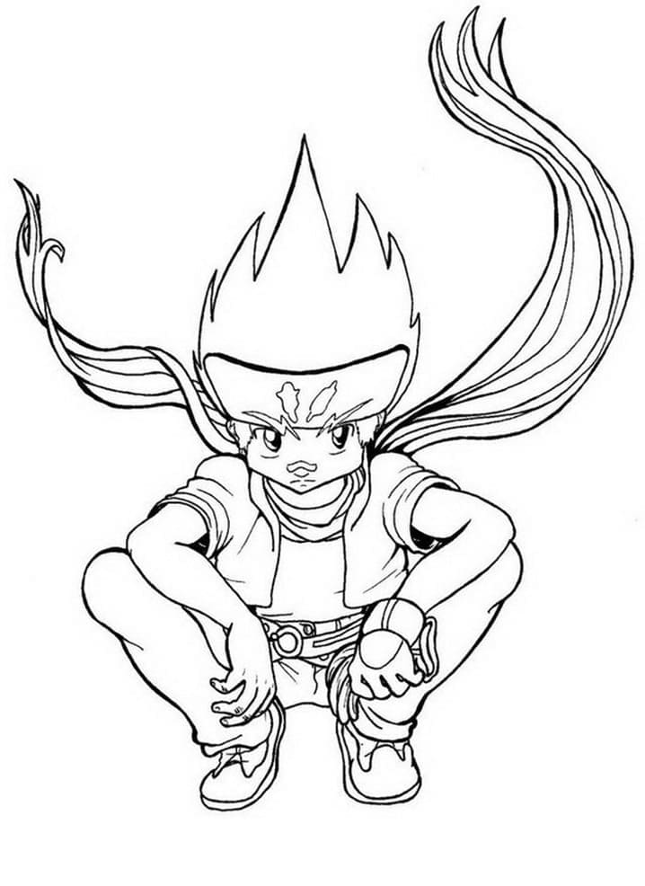 Beyblade Bastır Boyama Sayfası