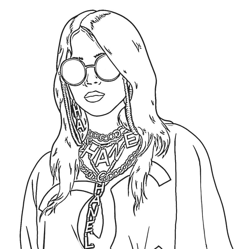 Billie Eilish (12) Boyama Sayfası