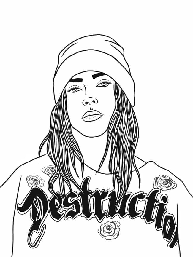 Billie Eilish (14) Boyama Sayfası