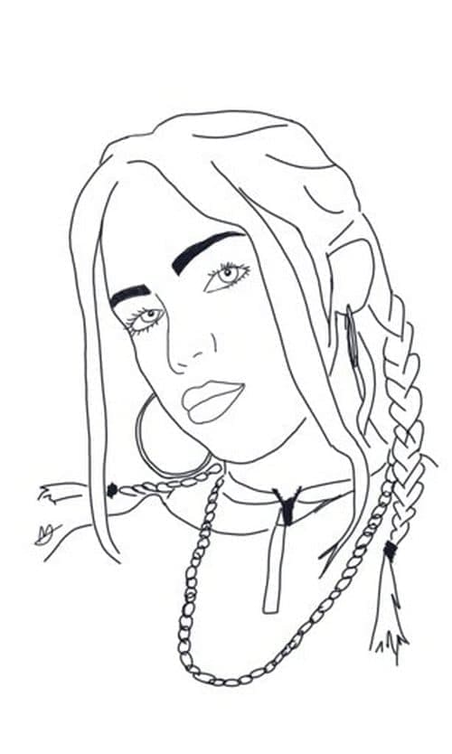 Billie Eilish (15) Boyama Sayfası