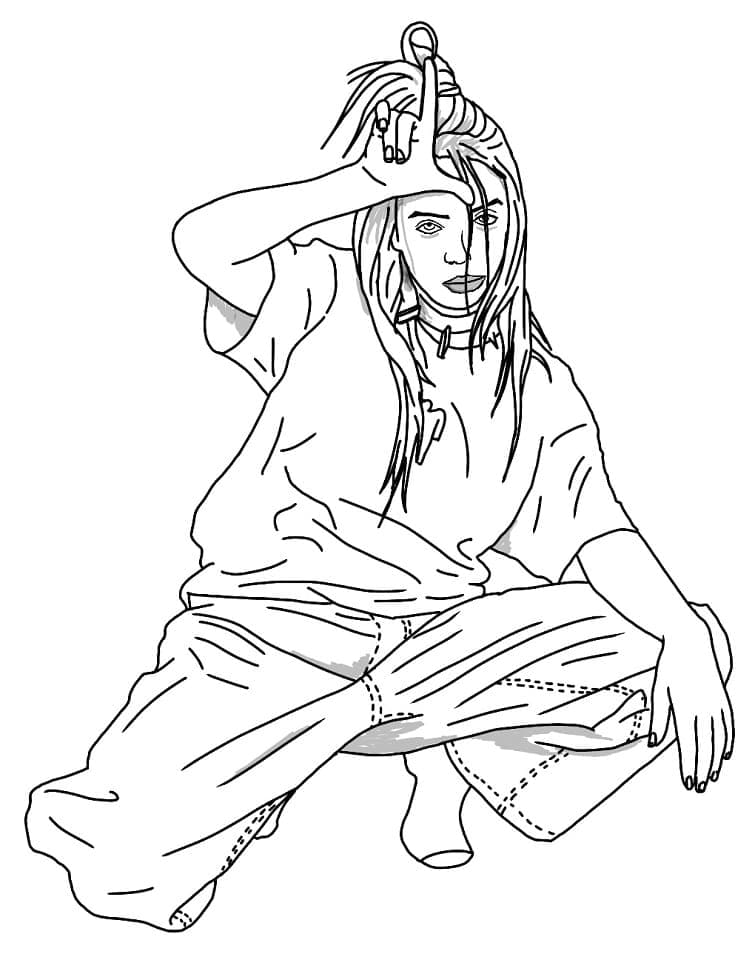 Billie Eilish (8) Boyama Sayfası