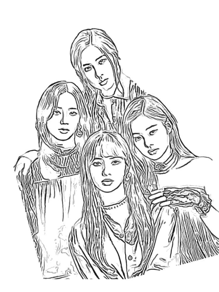 Blackpink Bedava Boyama Sayfası