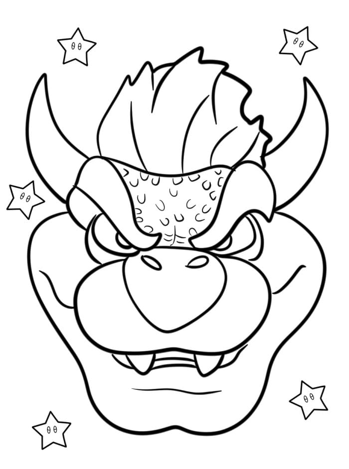 Bowser Ücretsiz Boyama Sayfası