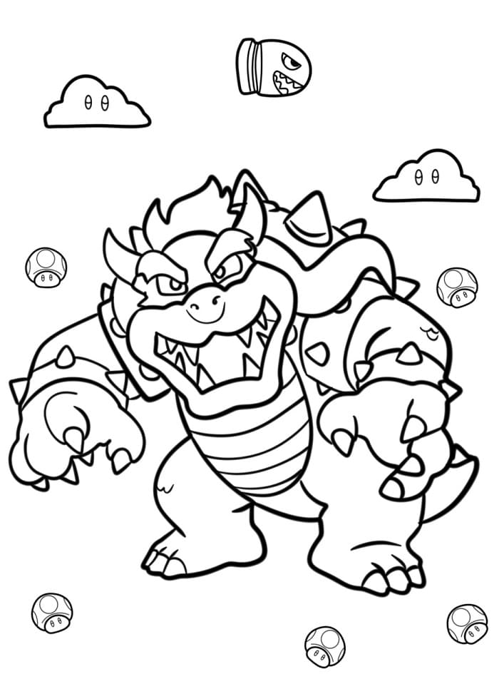 Bowser Boyama Sayfaları
