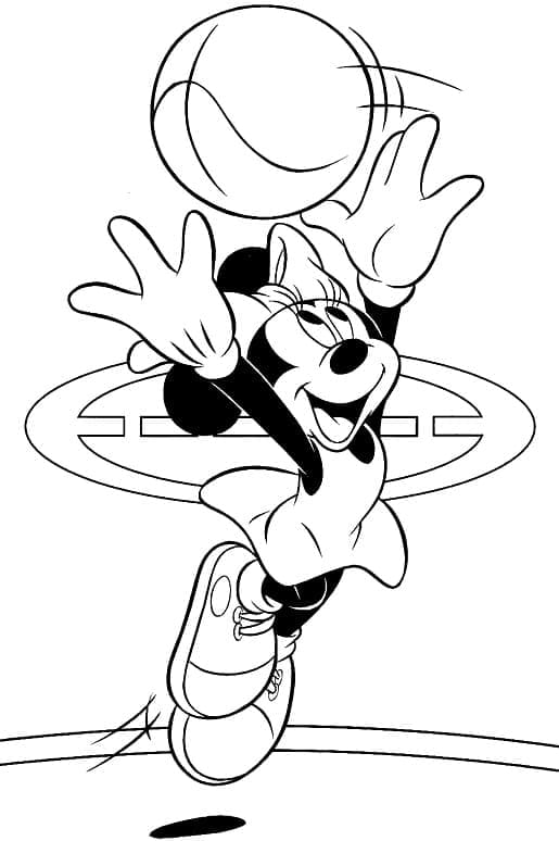 Boyama Minnie Mouse Boyama Sayfası