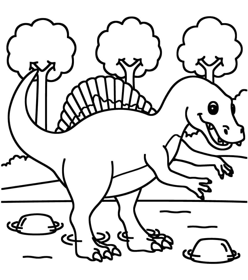 Boyama Spinosaurus Boyama Sayfası
