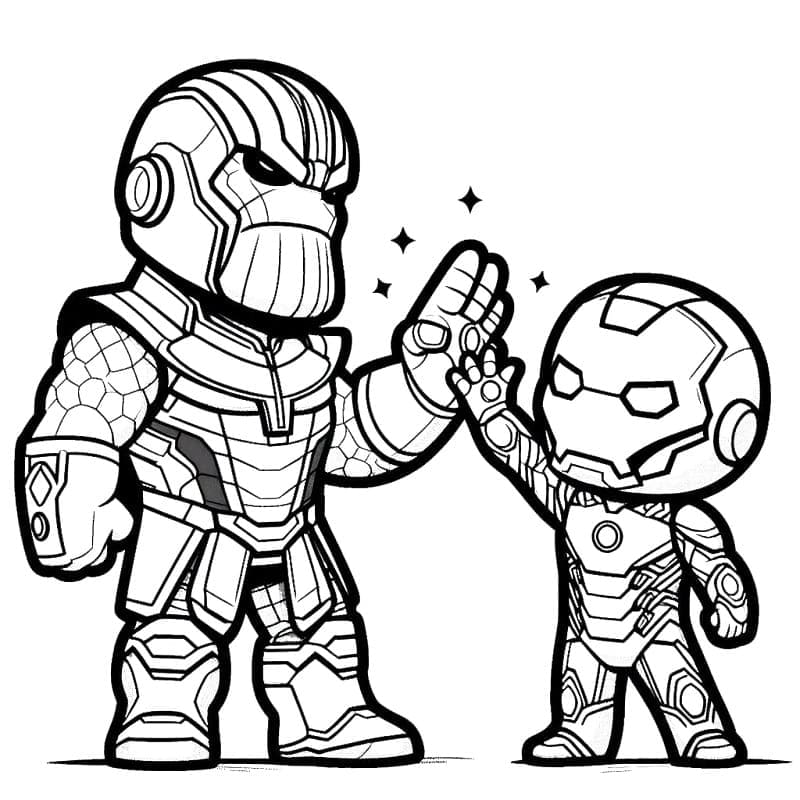 Boyamak İçin Thanos Boyama Sayfası