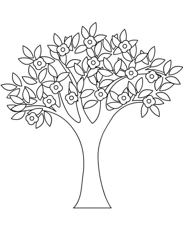 Boyanacak Bahar Boyama Sayfası